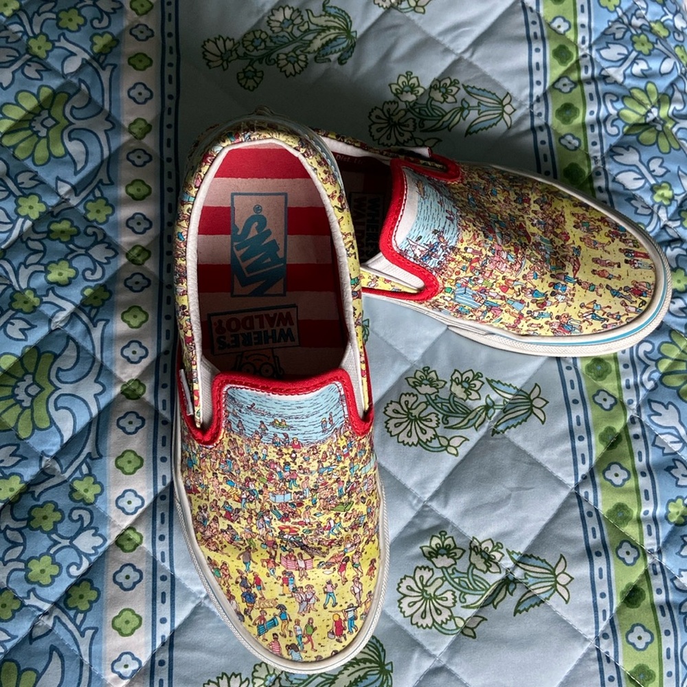 Vans “Where’s Waldo?” slip-ons.